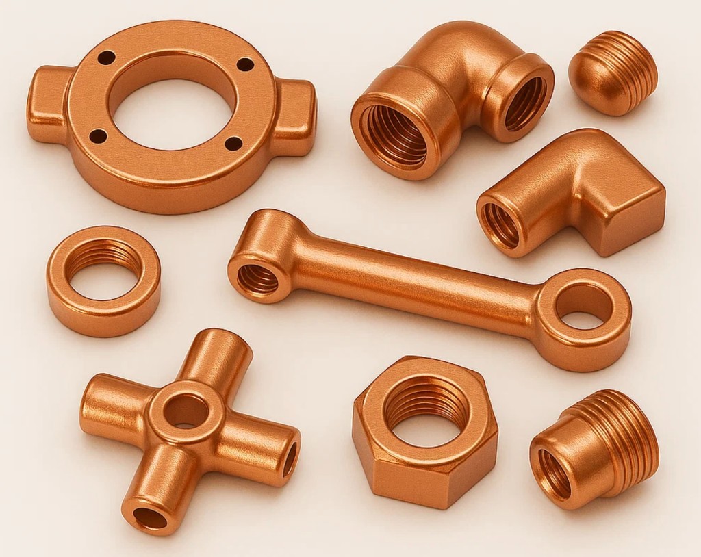 Copper threaded fittings