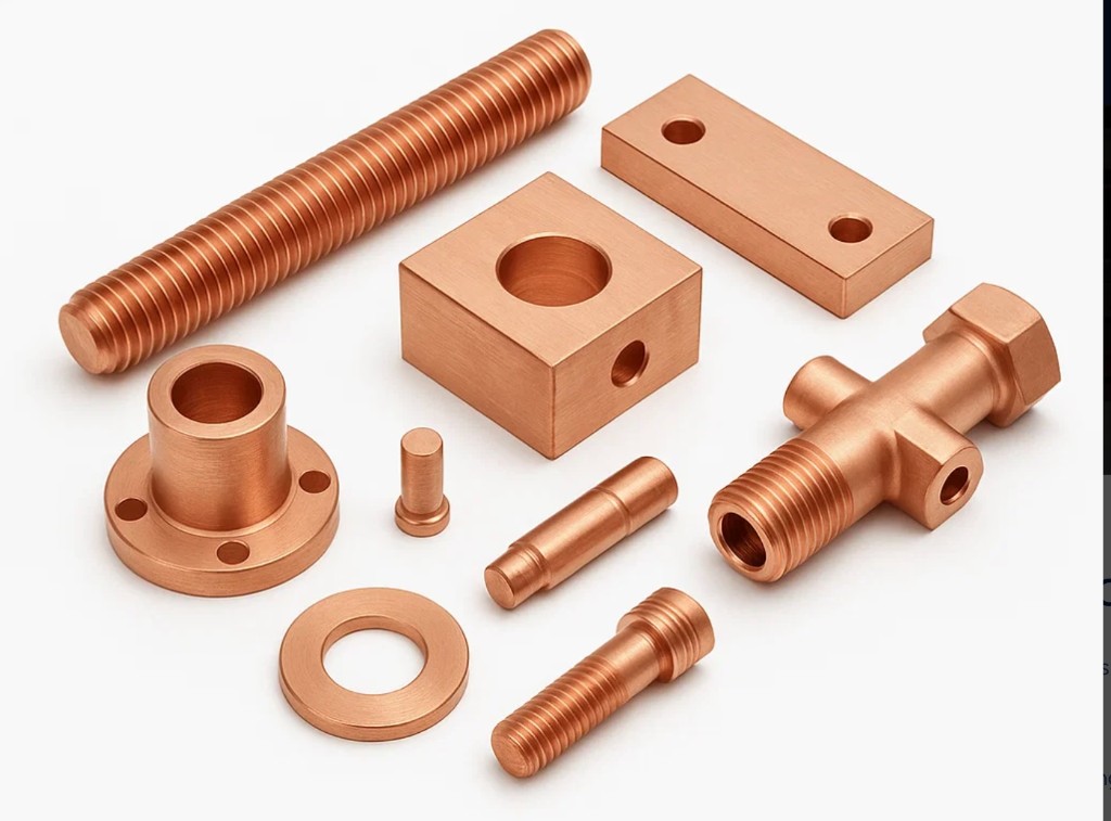Precesion machined copper components
