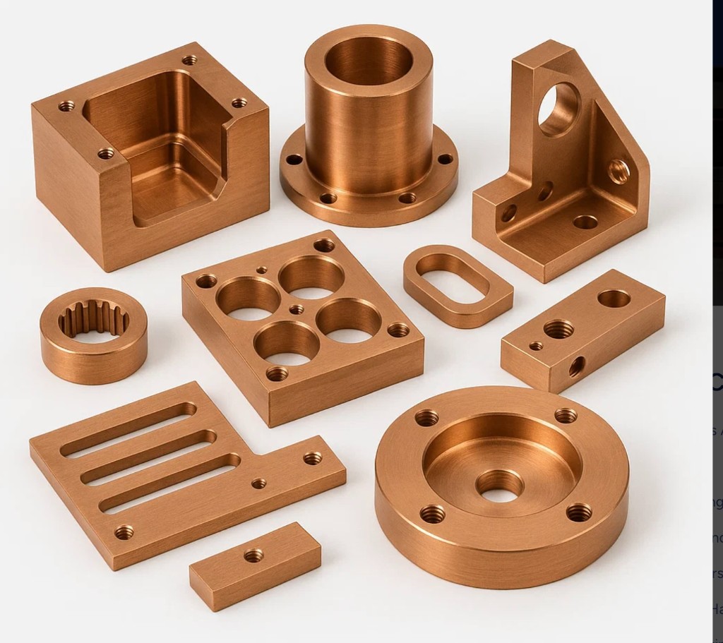 Copper casted custom parts