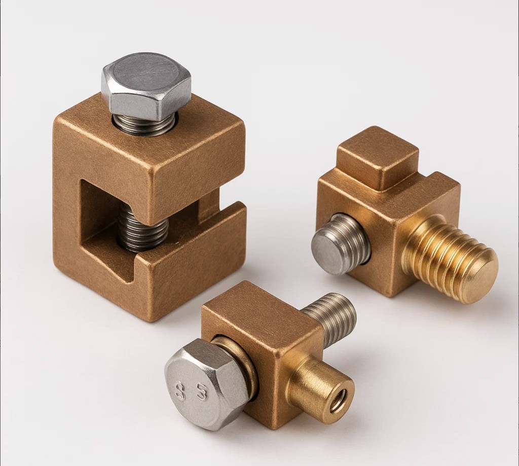 Bronze vise square connectors
