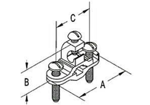 Lay-in ground clamp diagram