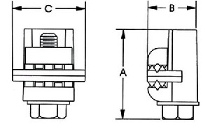 Bronze vise connector type 3 diagram